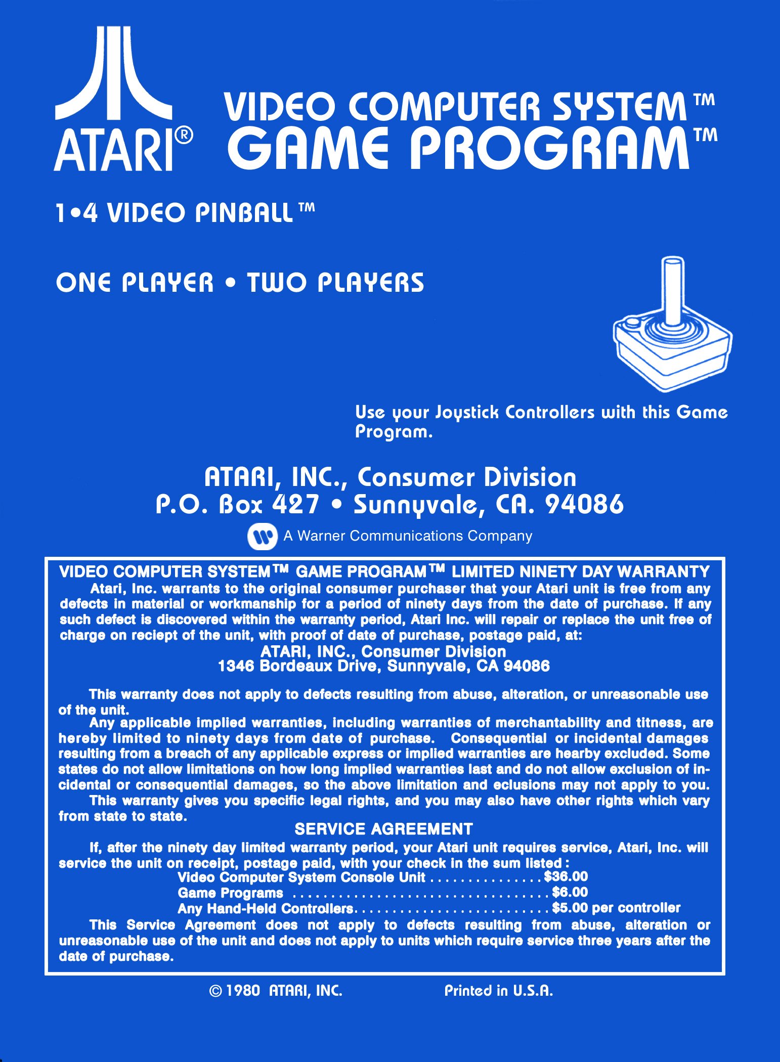 video game Video Pinball Image