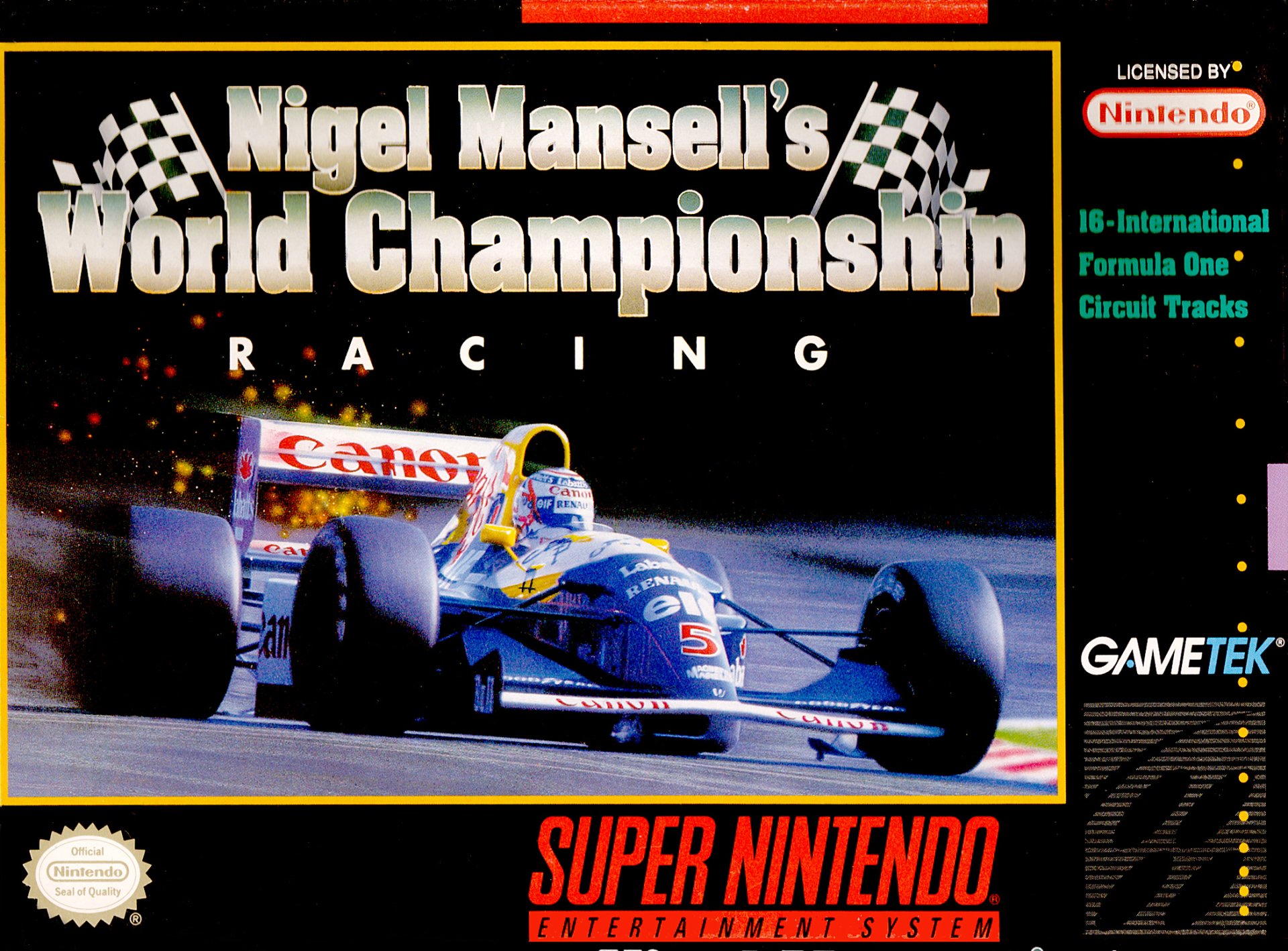 video game Nigel Mansell's World Championship Racing Image