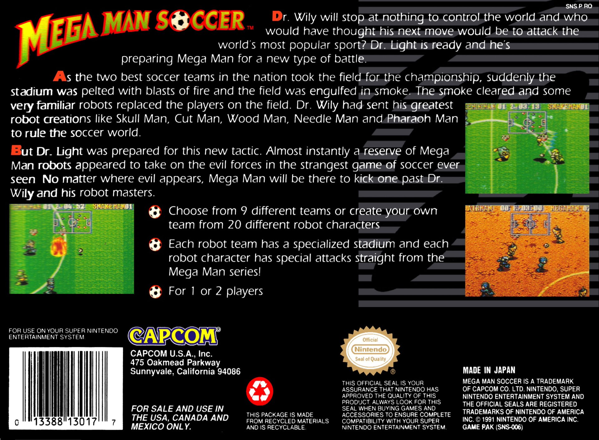 video game mega man soccer Image
