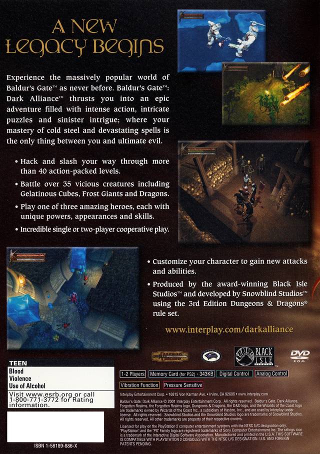 Baldur's Gate: Dark Alliance Picture