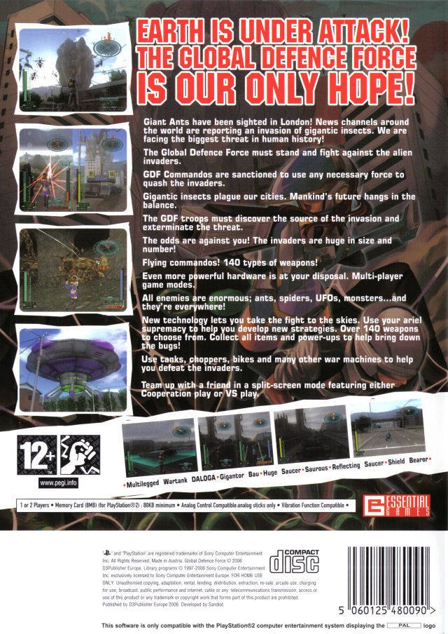 video game Global Defense Force (Europe) Image
