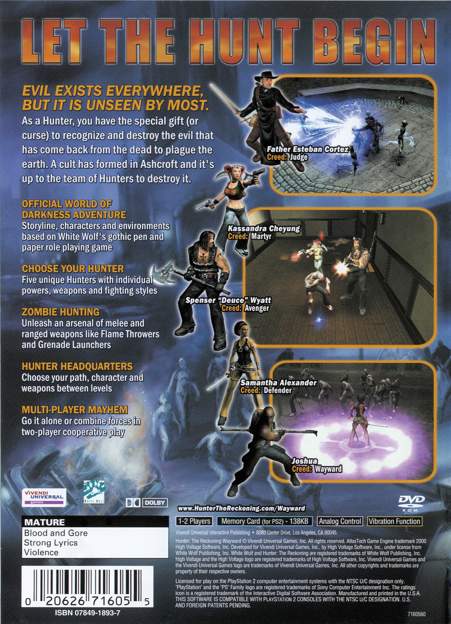 video game Hunter: The Reckoning Wayward Image