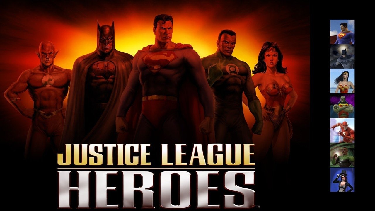 Zatanna Martian Manhunter John Stewart (Green Lantern) Green Lantern Batman Wally West Wonder Woman Flash Superman video game Justice League Heroes Image