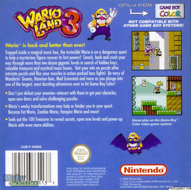 video game Wario Land 3 Image