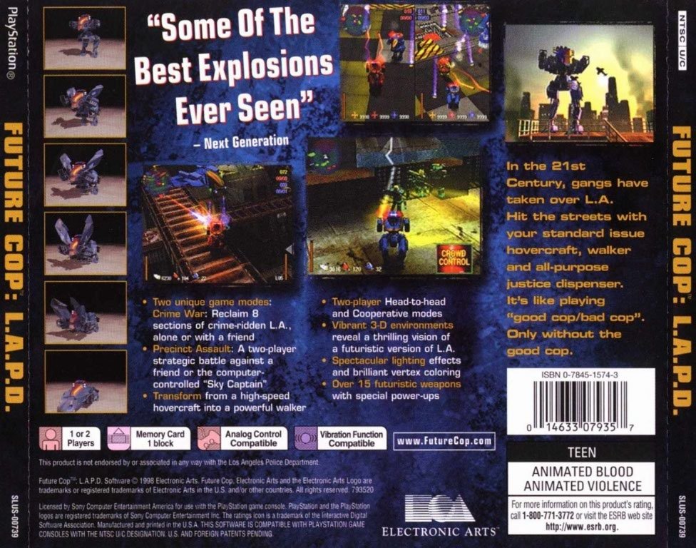 video game Future Cop L.A.P.D. Image