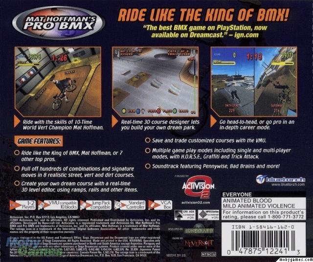 video game Mat Hoffman's Pro BMX Image