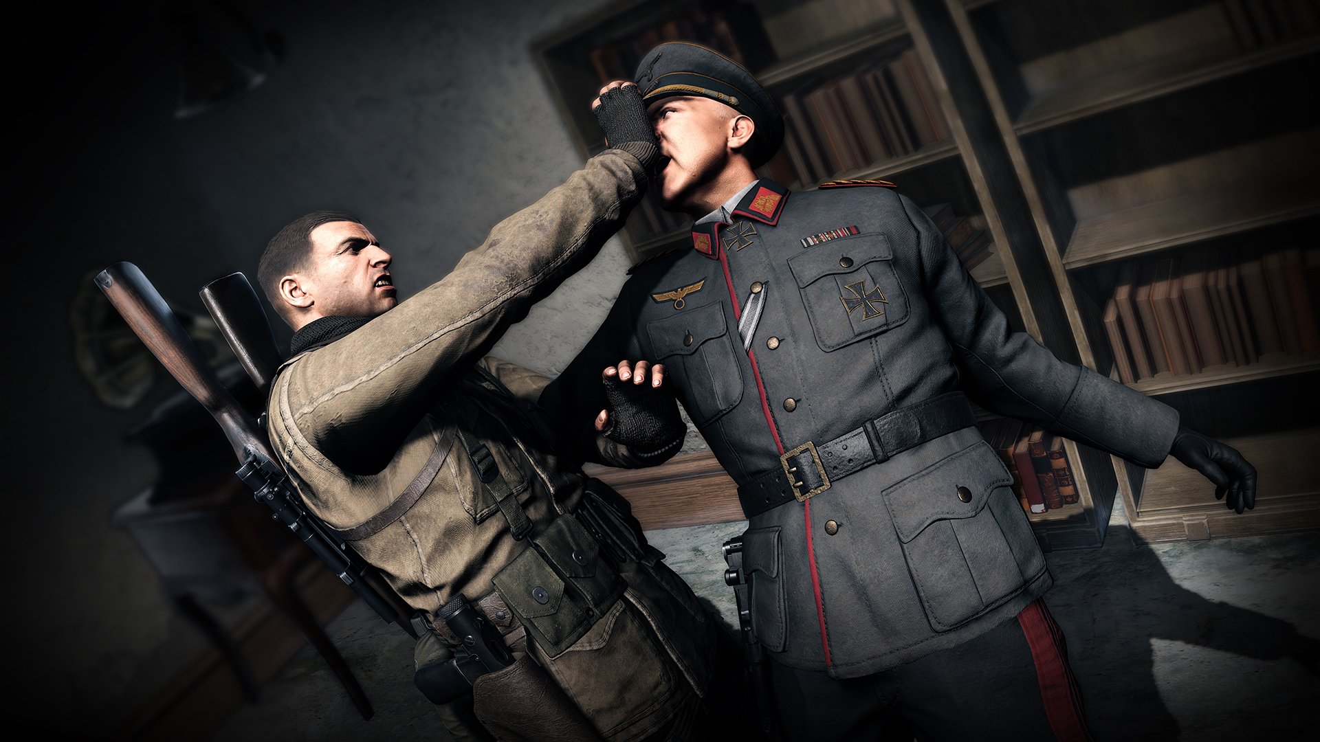 video game Sniper Elite 4 soldier World War II Confrontation Image