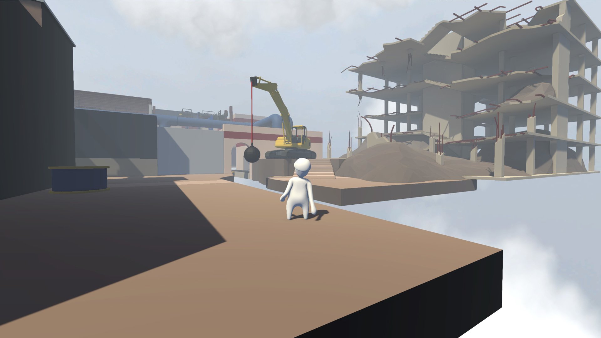 video game Human: Fall Flat human figure Construction site platform Image