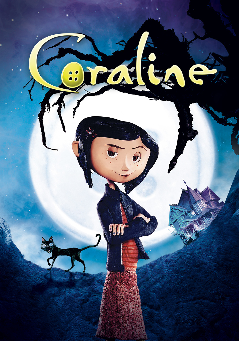 Coraline 2009 Постер