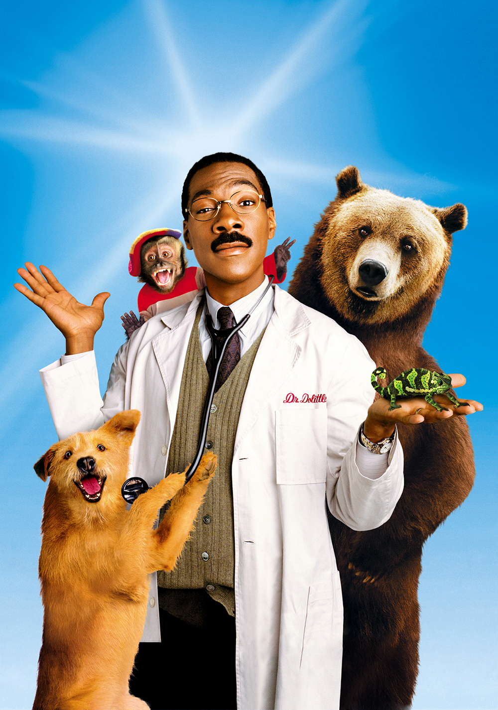 Комедии про врачей. Доктор Дулиттл 1. (1998) Постер. Доктор Дулиттл - Doctor Dolittle (1998).