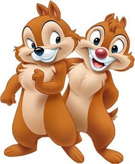 Chip and Dale, the beloved chipmunk duo from Disney, pose playfully together, showcasing their charming personalities and iconic features from their animated movie adventures.