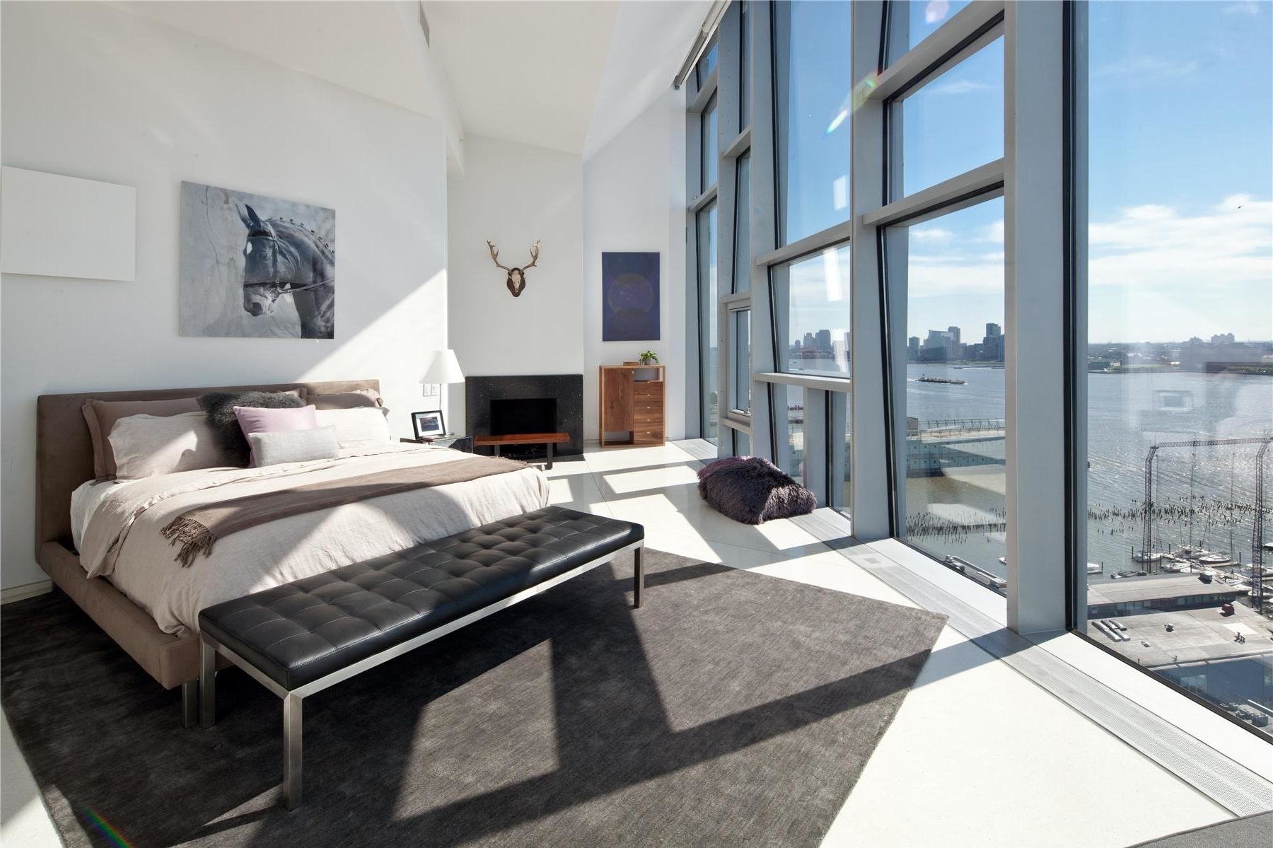 penthouse New York bedroom man made room Image