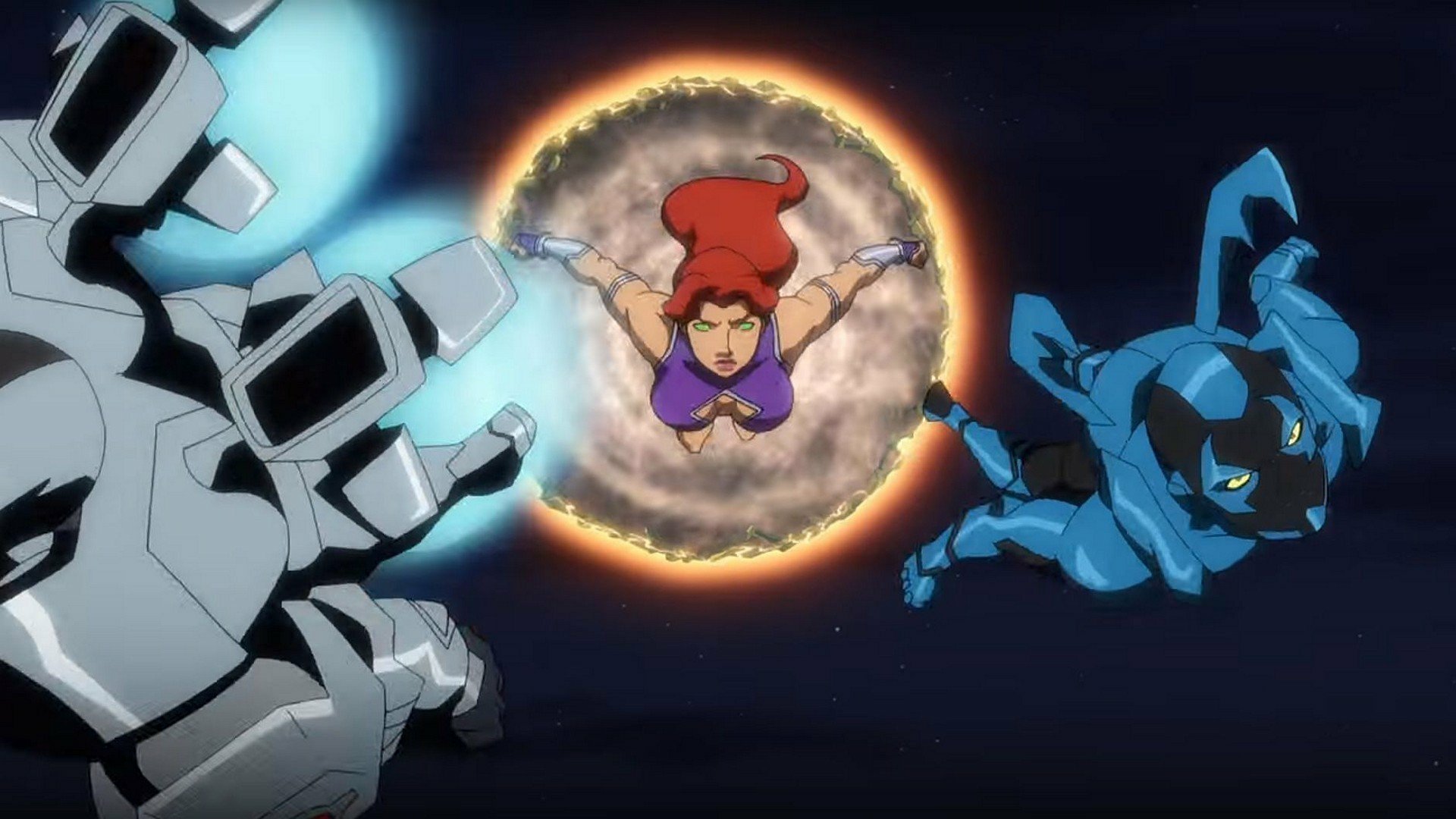Koriand'r Jaime Reyes Cyborg (DC Comics) Blue Beetle (DC Comics) Starfire (DC Comics) movie Justice League vs. Teen Titans Image