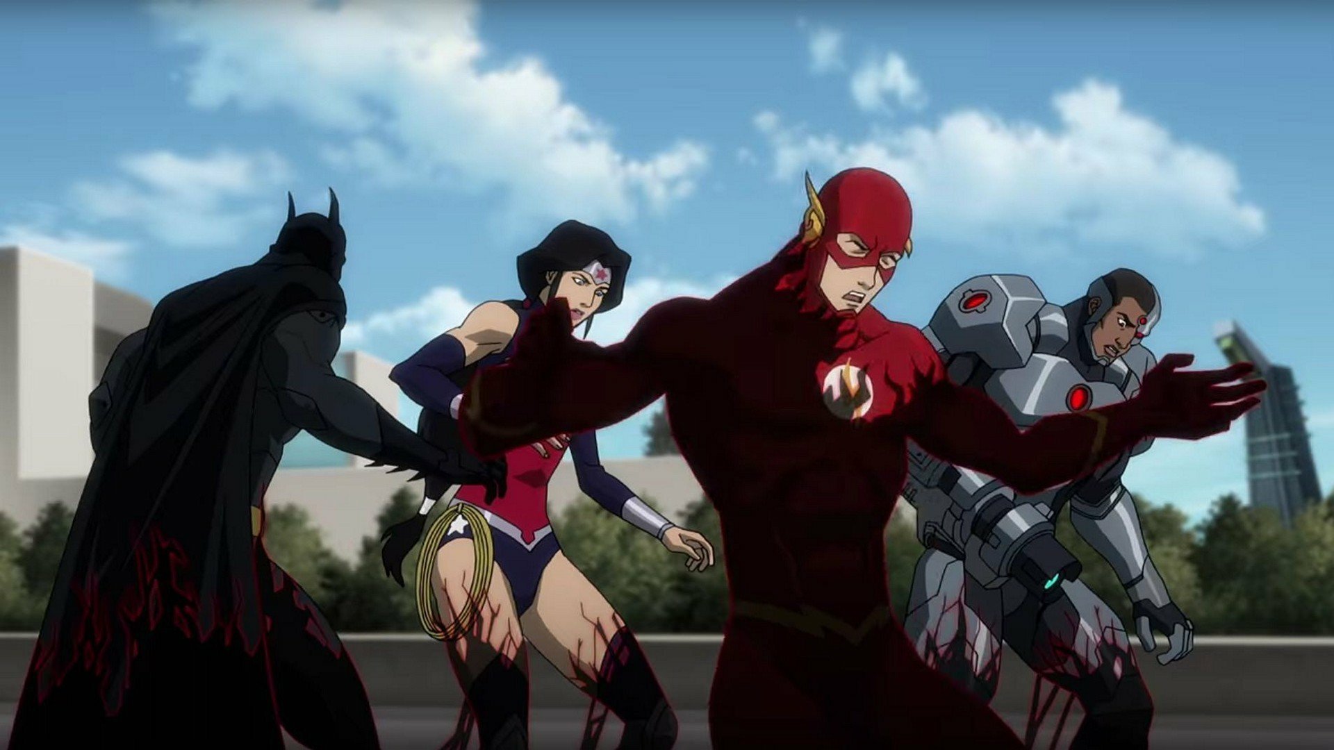 Diana Prince Barry Allen Flash Batman Cyborg (DC Comics) Wonder Woman movie Justice League vs. Teen Titans Image