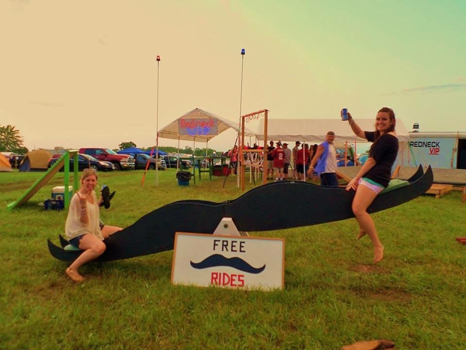  An actual mustache ride